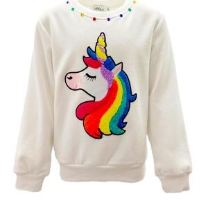 HAPPY RAINBOW UNICORN SWEATSHIRT
